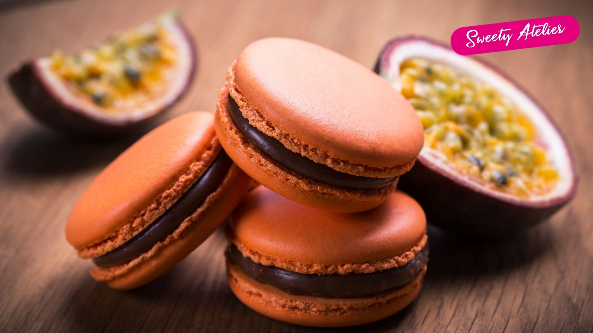 Mes Macarons passion & chocolat lait (Adultes)